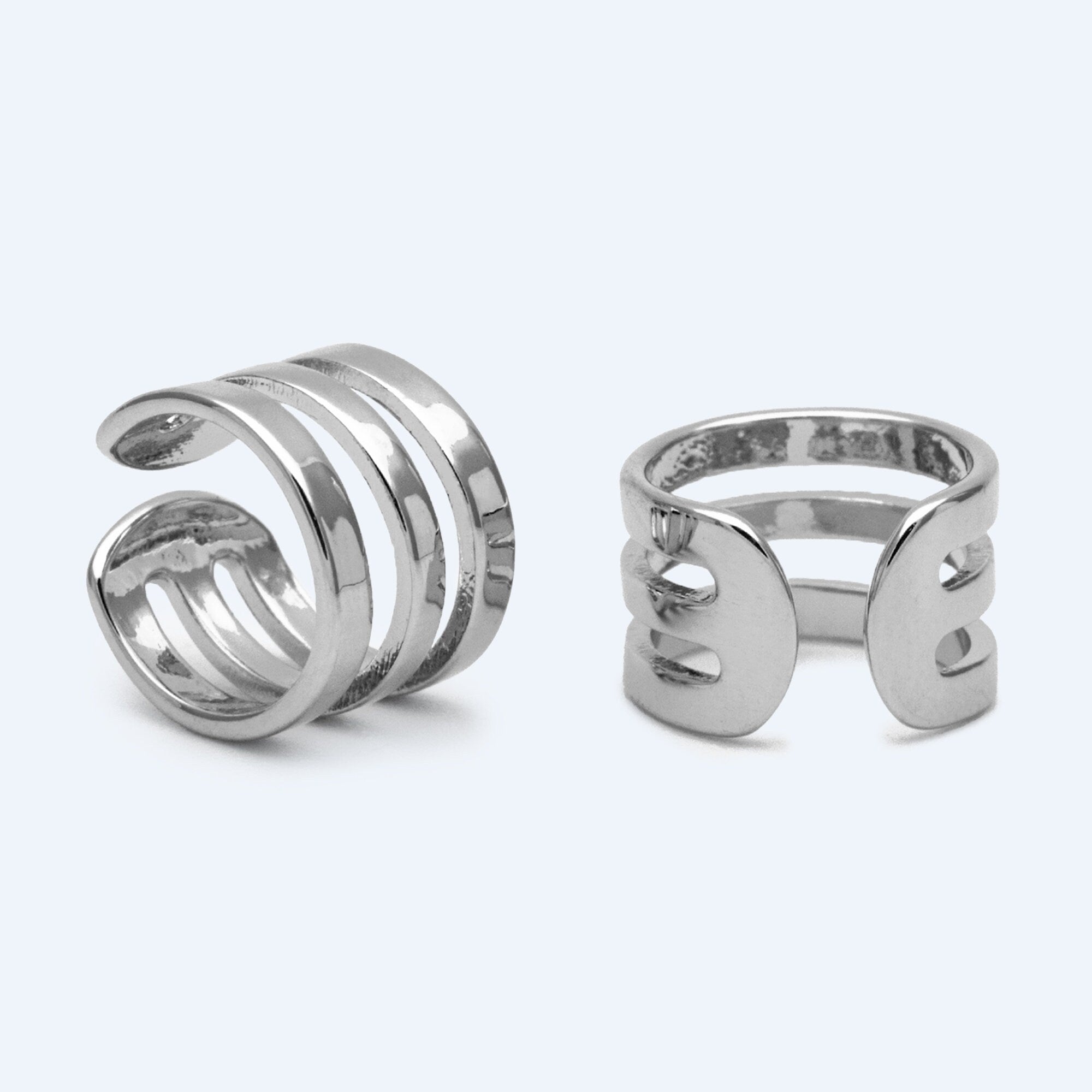 10pcs Adjustable Gold Ear Cuffs, Gold/ Silver plated Brass Earwire Earring Clips (GB-1570)